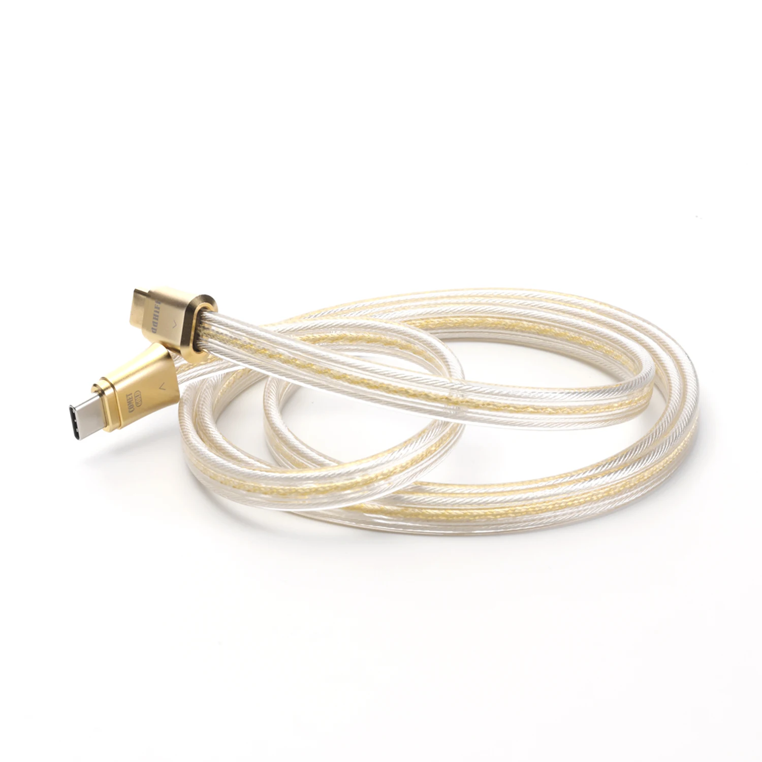 DD ddHiFi TC19CC Gold (Comet Gold) Digitales Signalkabel aus reinem Silber für HiFi DAC AMP, 10 cm/45 cm/100 cm – Detail 12