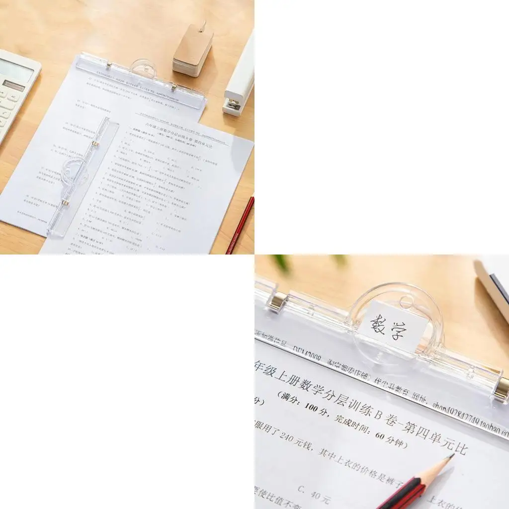

Acrylics Clip File Holder Clip Document Organizers Clamp for Paper File