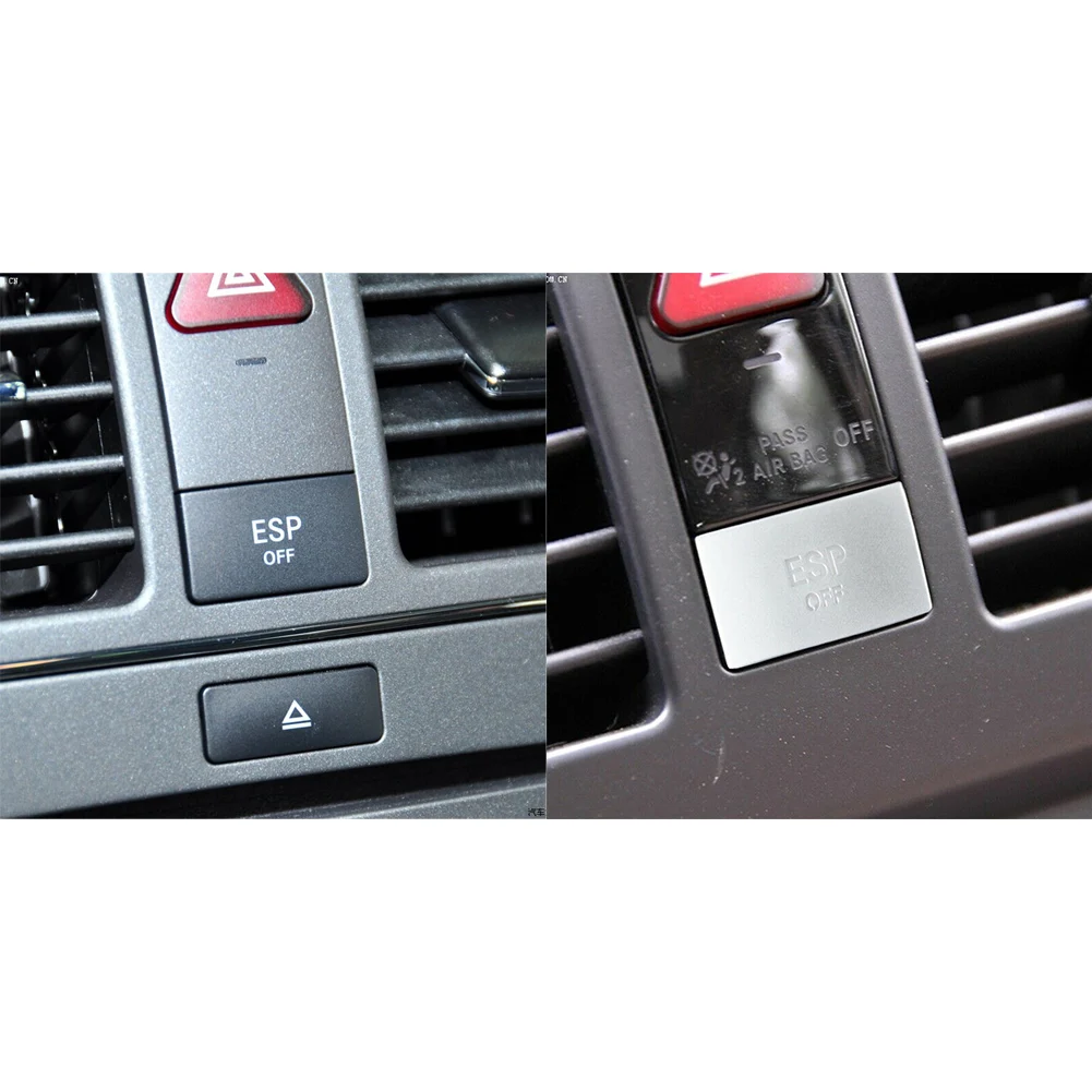 Premium ABS Material Car ESP Switch Button Stickers Trim for MercedesBenz C Class W204 GLK X204 Protective Solution