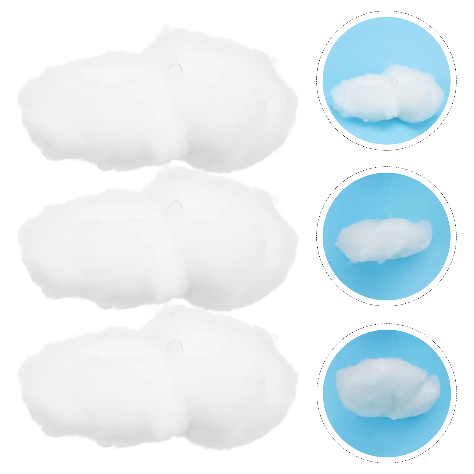 

3 Pcs Decorative Hanging Ornament Simulated Clouds Shaped Pendant Romantic Goblincore Room