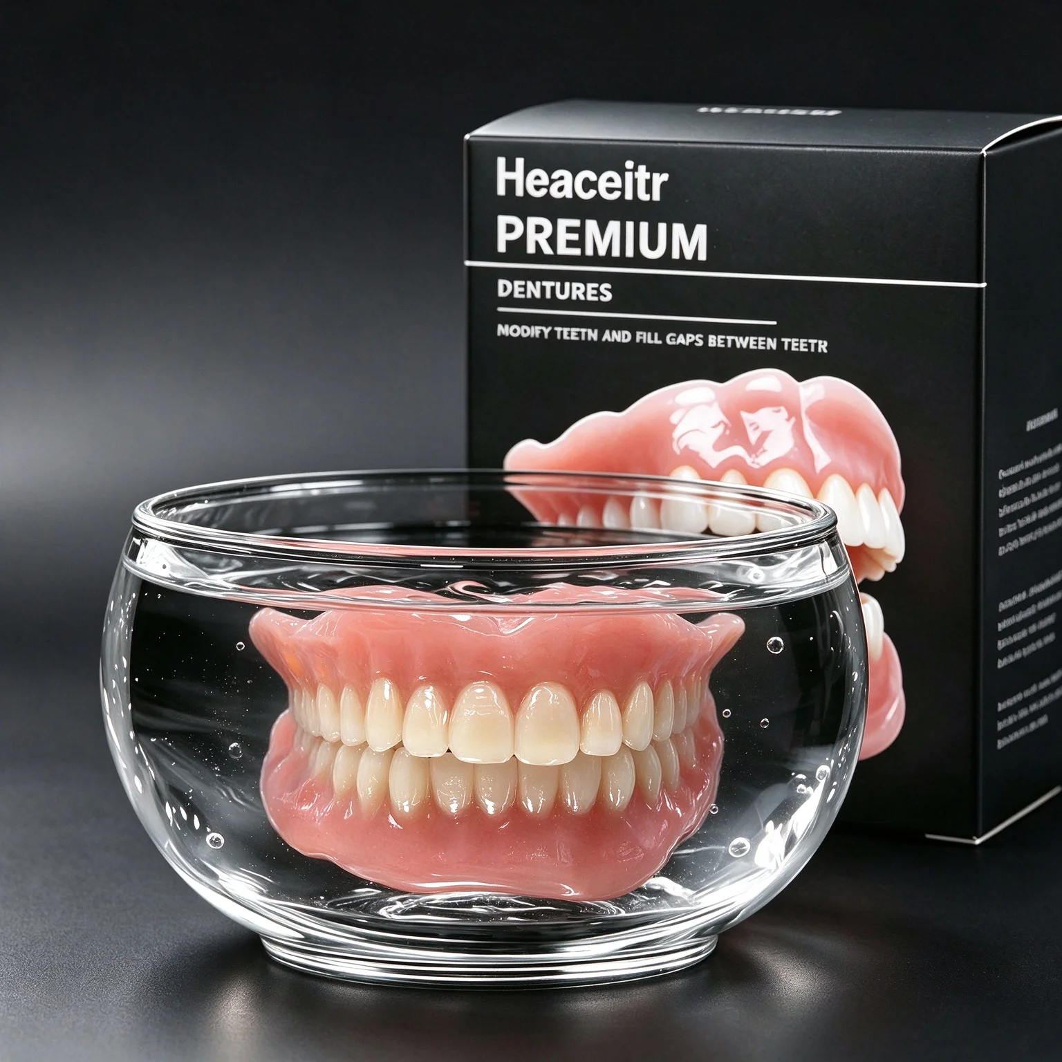 Slim Comfortable Custom Fit Dentures High Quality Boil to Shape Fits All Arch Sizes Reliable Daily Meal and Drink