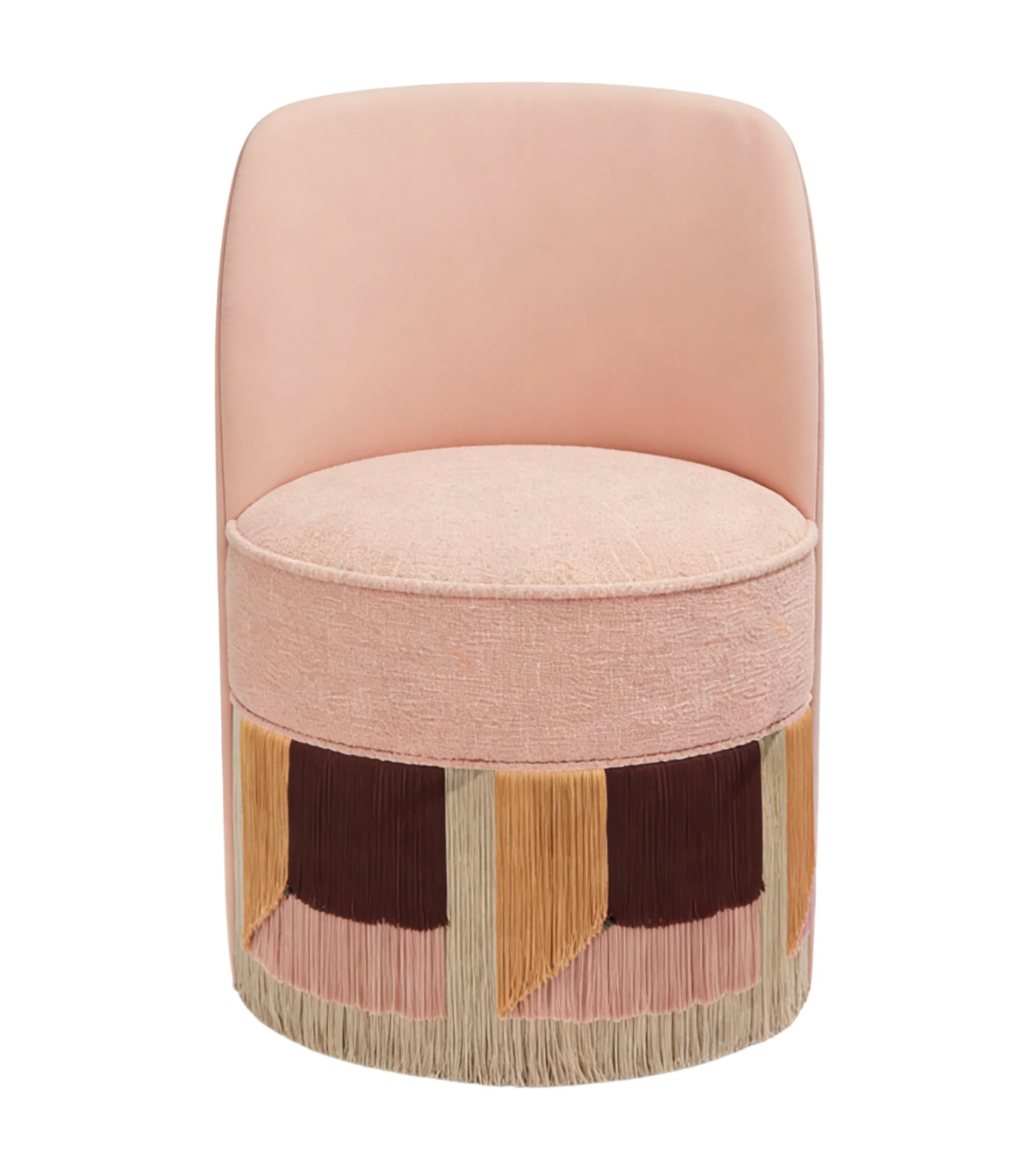 Custom High End Hotel Performance Fabric Upholostered Fringe Vanity Makeup Chair Restaurant Bars Dining Chair for Wedding Events