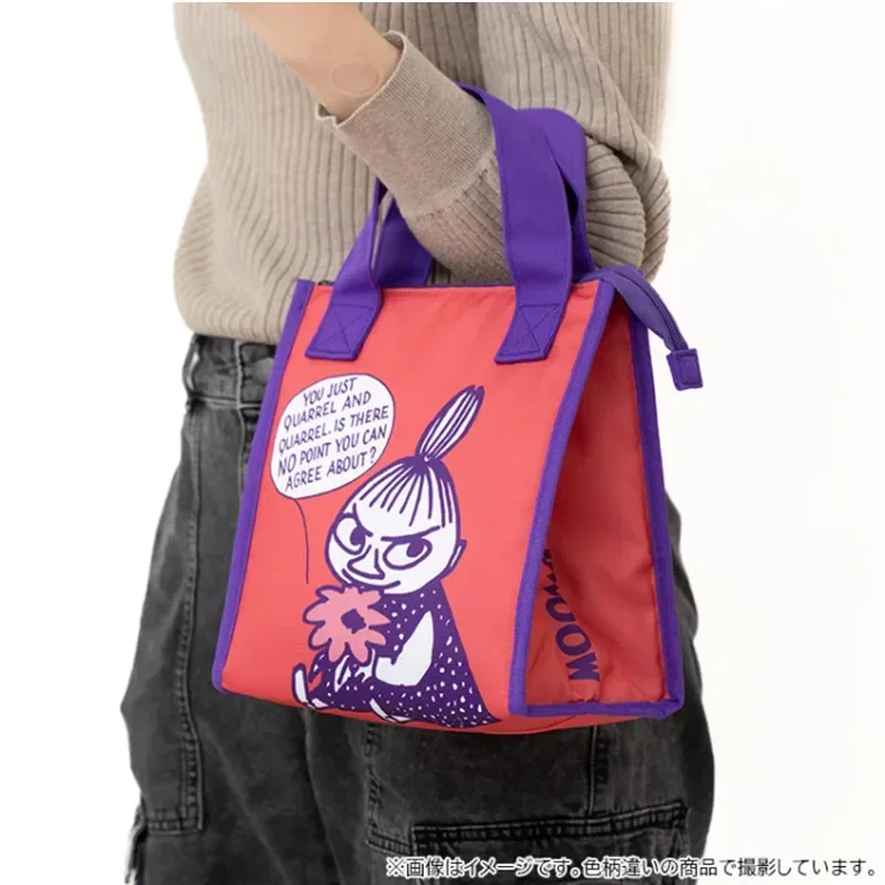 M-Moomins Cute Cartoon Thermal Insulated Cooler Bag Portable Lunch Tote Bag for Students & Office Workers Handheld Bento Box - view 2