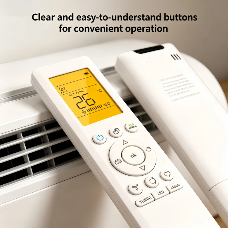 For Midea RG10A3(B)-BGEF AC Remote Control Replacement Ergonomic Design Stable Signal Transmission Home Appliance Remote