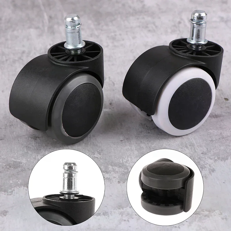 2-Inch Universal Swivel Caster Wheels Replacement for Gaming Office Chair Furniture Hardware