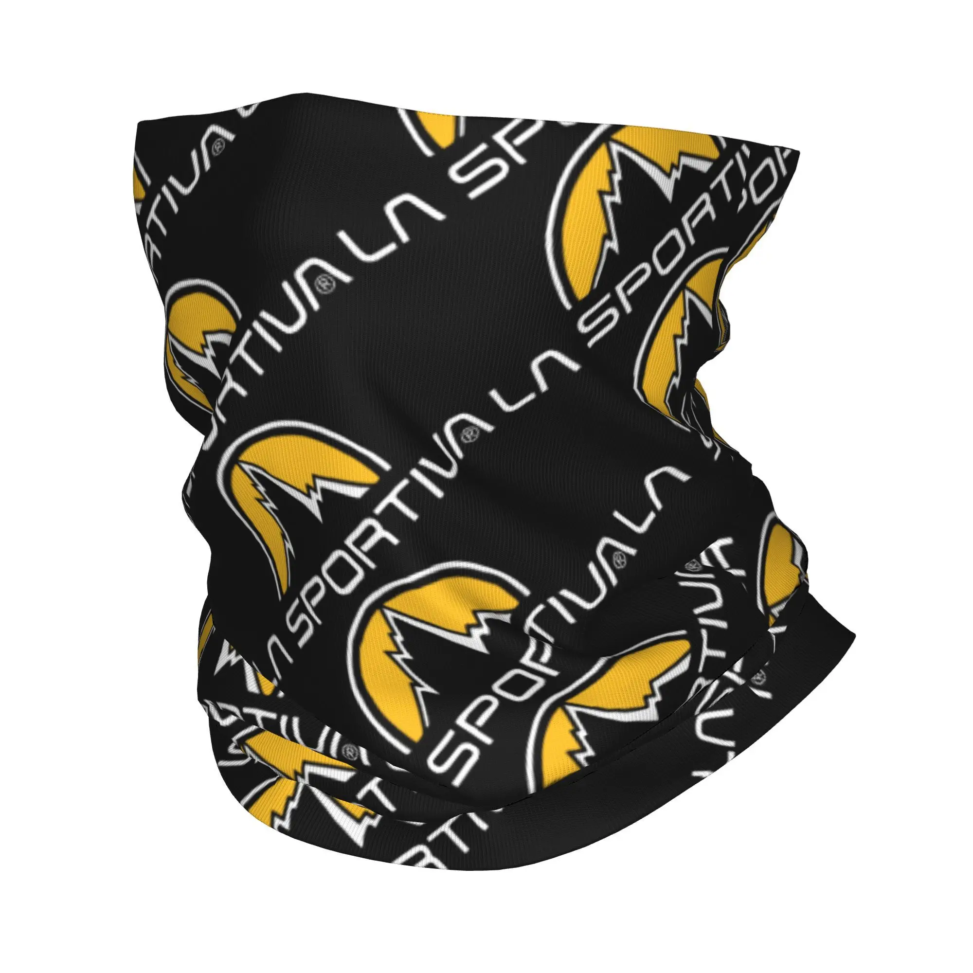 Custom La Sportiva Logo Bandana Neck Gaiter Windproof Face Scarf Cover Women Men Climbing Headwear Tube Balaclava