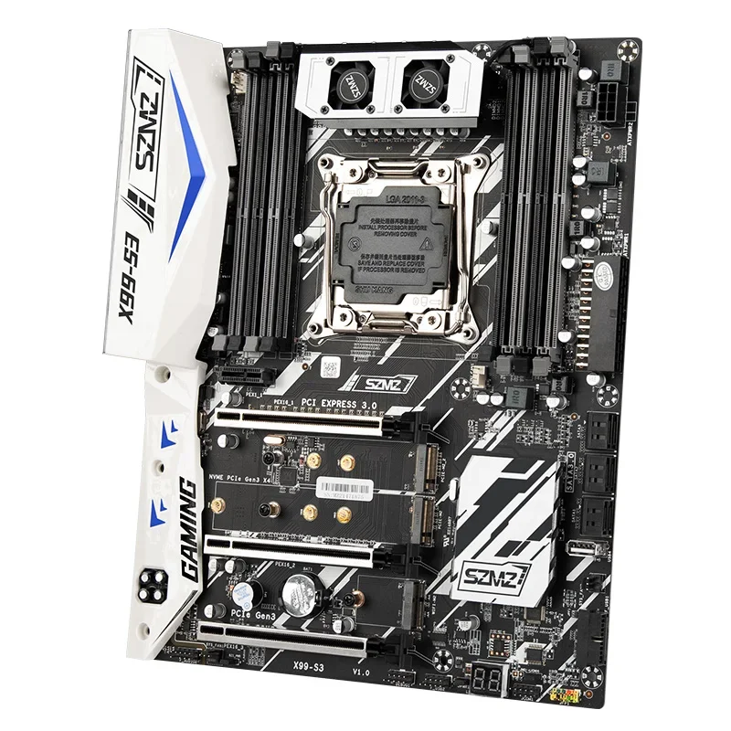 Imagem -03 - Szmz X99-s3 Kit Placa-mãe para Jogos com e5 2696v3 Ddr4 2400 4*8g = 32gb Ram Quad Canal Xjsnewwold Gen3x4 256gb Ssd Kit Xeon X99