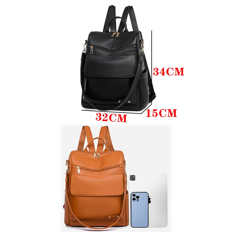 Retro Multifunctional Large Capacity Backpack With Anti Splash Water Travel Mochilas Luxury Women's Designer Brand Bagpack Sac