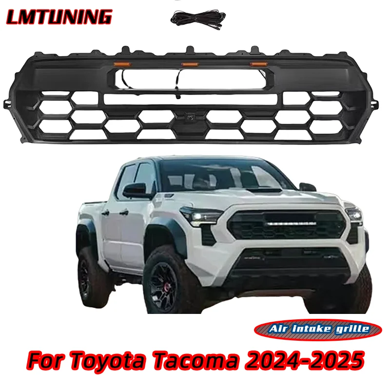 

Автомобильный передний бампер, решетка, сетка со светодиодной подсветкой для Toyota Tacoma 2024-2025, передняя решетка, бампер, сетка, автомобильные аксессуары