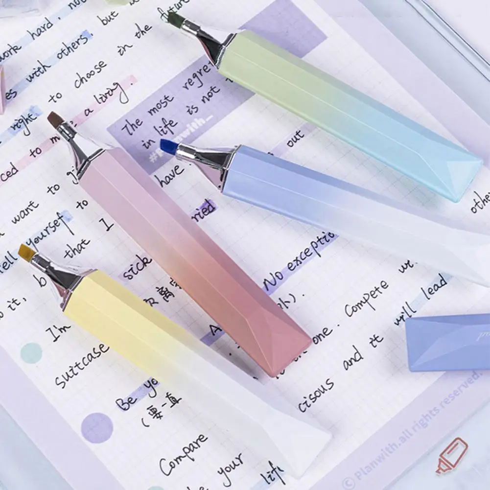 Juego de rotuladores Resaltadores de colores surtidos con punta de cincel para estudiantes, suministros de oficina, secado rápido para la escuela