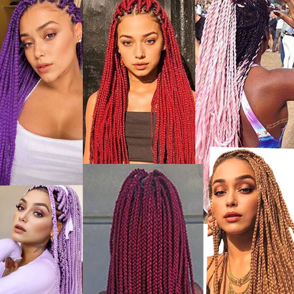 24 Pulgadas, Trenzado Jumbo Sintético, Afro Ombre, Crochet, Venta al por Mayor, para Mujeres 6