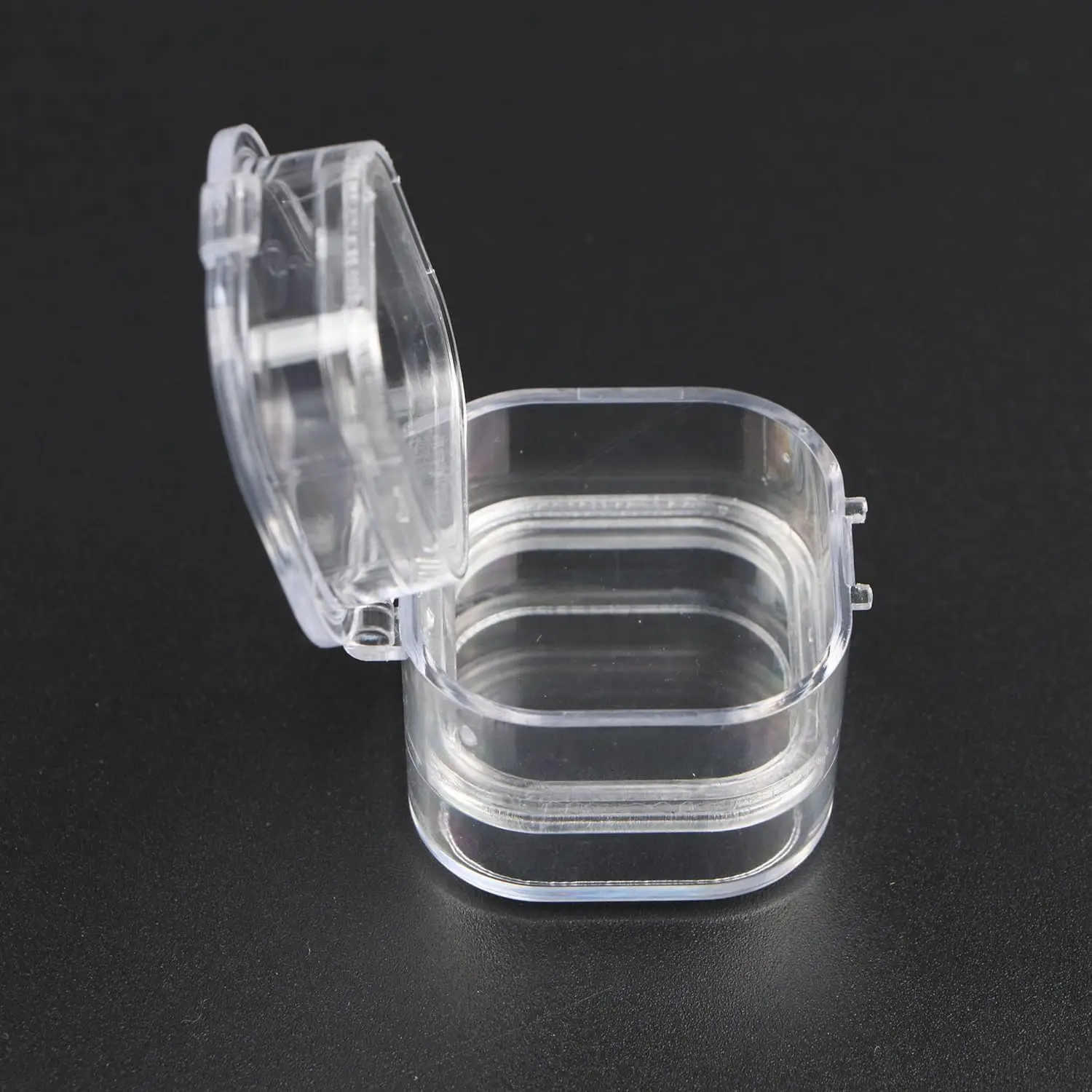 TJIRIS Handmade Membrane Tooth Box with Film 1/2 Inches Transparent Denture Box for Dental Crowns/Bridges