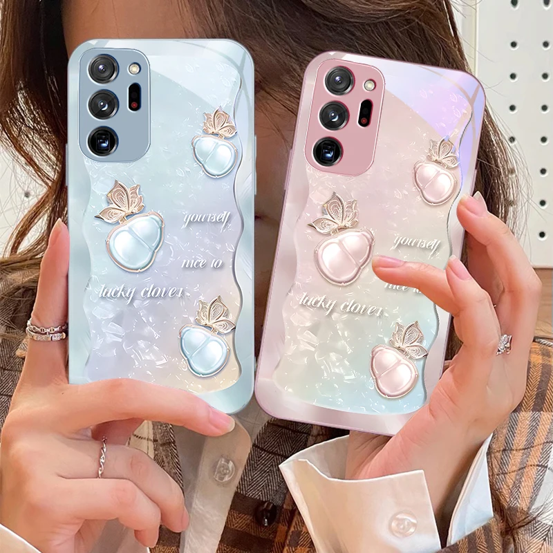 

Good Luck Lucky Bag Red For Samsung Galaxy Note 8 9 10 PRO 20 Ultra A01 02 03 Core 04E 4G 12 13 5G Tempering Glass Phone Case