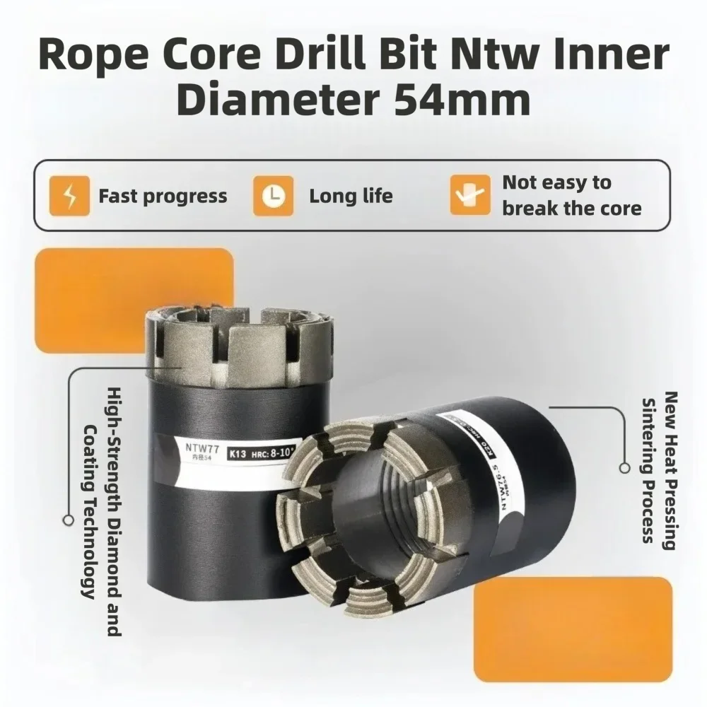 NTW Diamond Wireline Core Bit Reamer OD 77 76.5 ID 54 Wuxi Thread Geological Exploration Drilling Tool