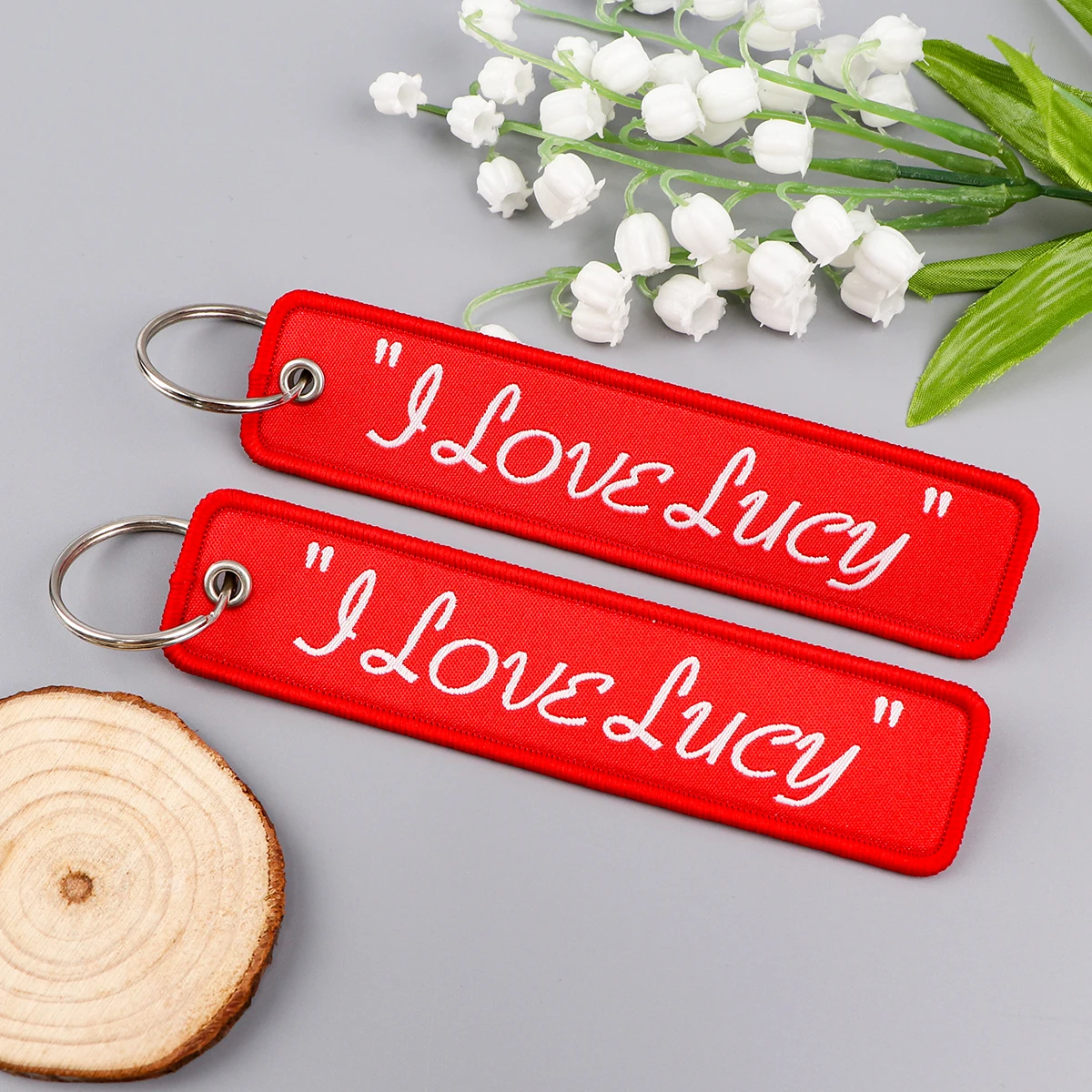 1PCS I Love Lucy Quotation Emb - Car Accessories Quotation review and price