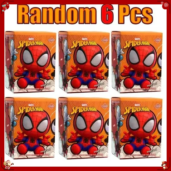 

# # В наличии Оригинальный плюшевый брелок Hottoys Marvel Spider-Man Cosbi в слепой коробке, милый кулон-подвеска в виде Человека-паука, коробка-сюрприз, подарок на день рождения! !