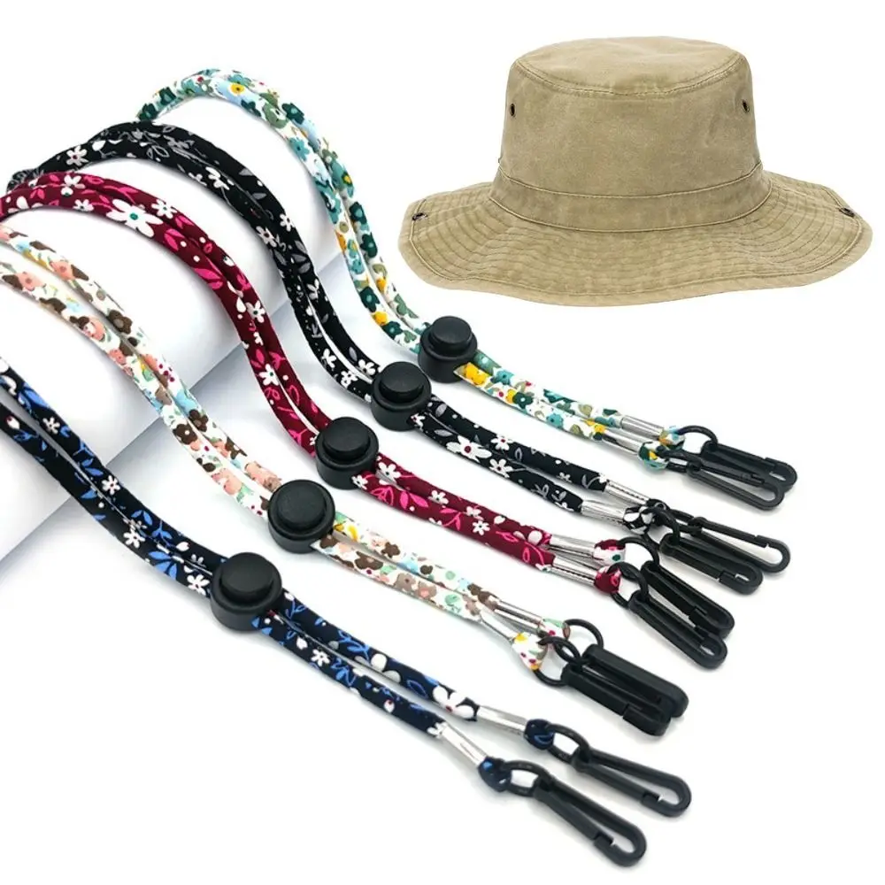 Windproof Windproof Hat Strap Quality Adjustable Anti-lost Hat Windproof Rope Two Hooks Hat Retainer Women