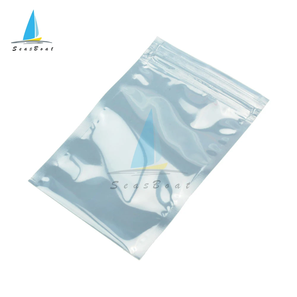 50pcs Anti Static Shielding Zip Lock Bag Resealable ESD Anti-static Instrument Chip Electronic Accessories Battery USB Pouches