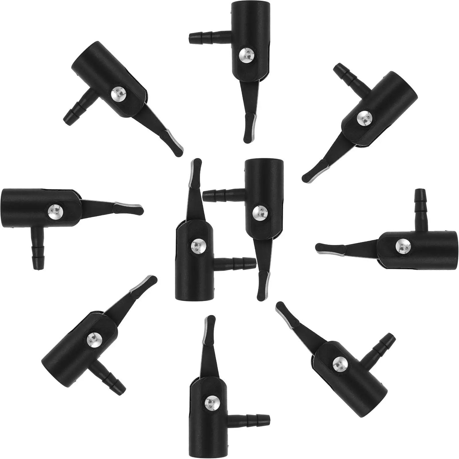 

10pcs Tire Inflator Nozzle Plastic Connector Air Pump Chuck Compressor Attachment Bike Car Valve Adapter
