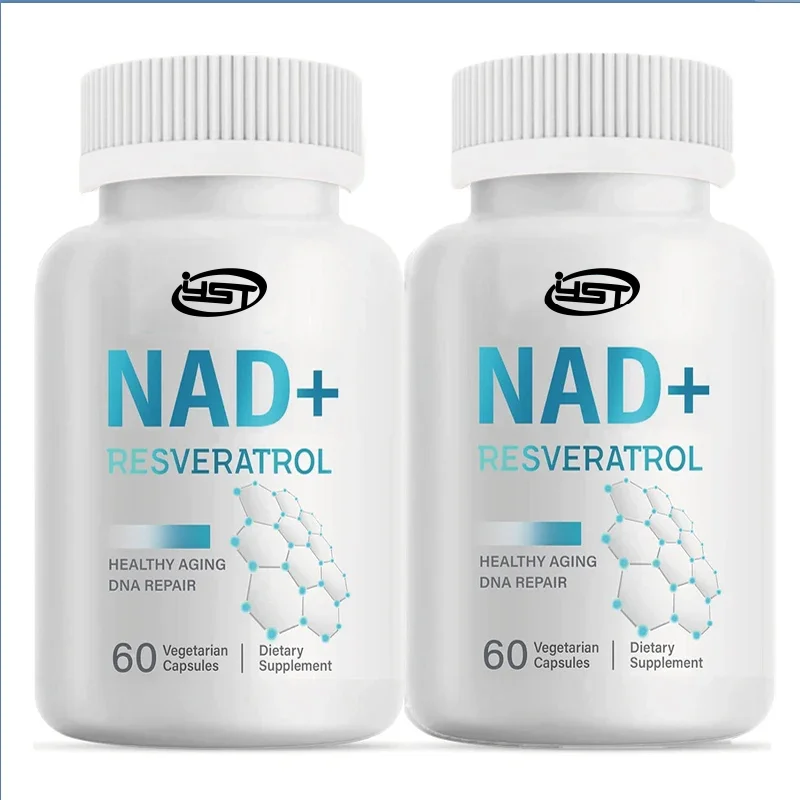 4-in-1NAD+supplement 1000MG maximum absorption -60 capsules promote energy metabolism, DNA repair looks younger