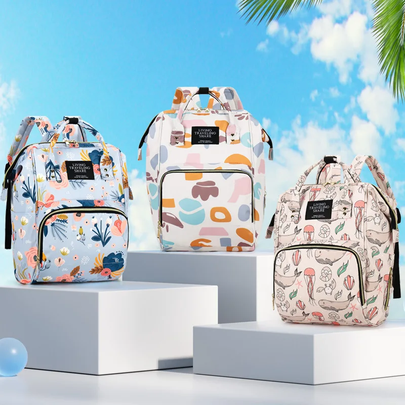 

Fashion Versatile Oxford Shoulder Mother And Baby Bag Mommy Outdoor With Baby Insulated Milk Storage Portable Storage Backpack