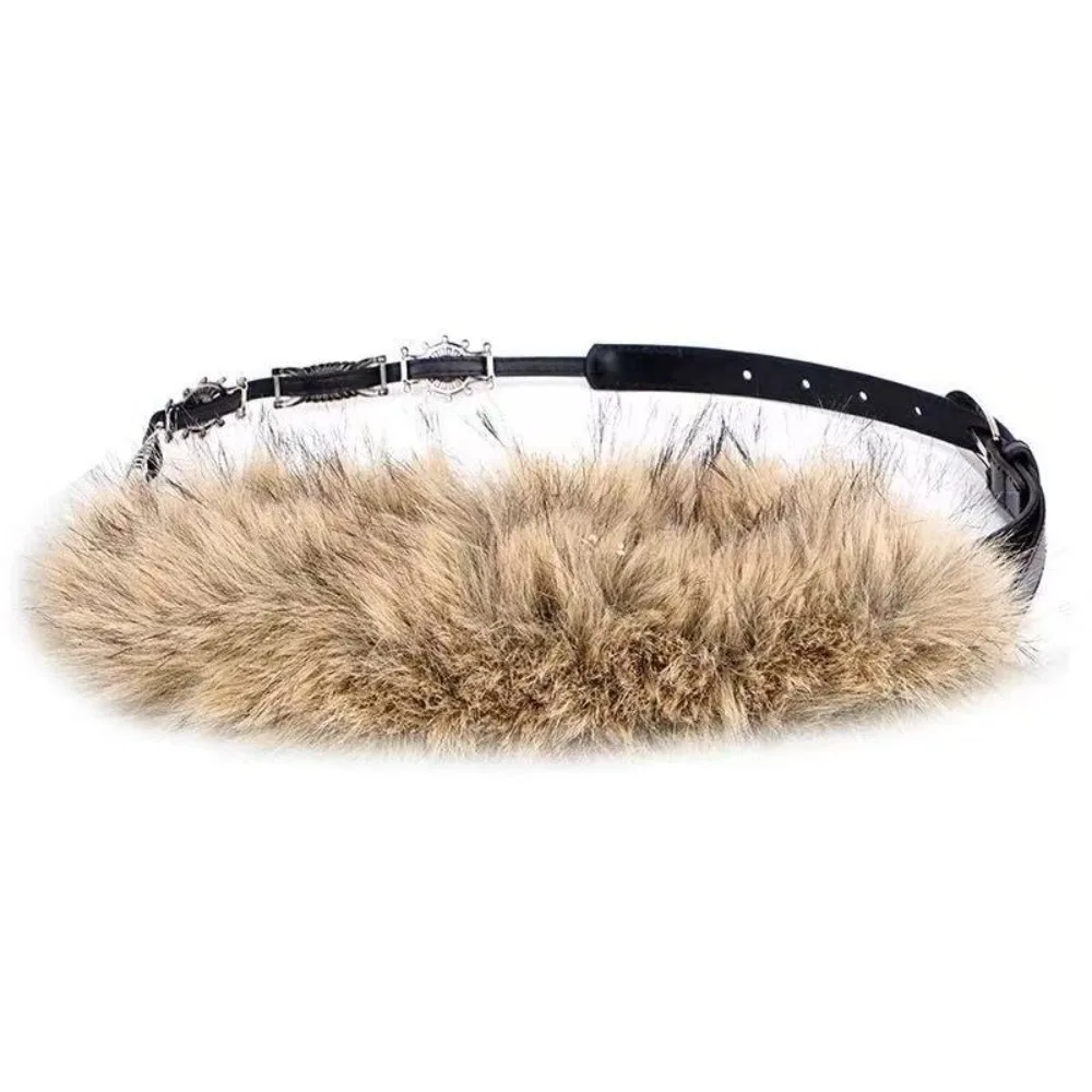 بسيطة بو الجلود الجلود الفراء حزام فتاة حار نمط فاسق أفخم حزام تنوعا الكورية نمط Y2K زنار الإناث/الفتيات