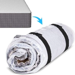 Queen Size Mattress Vacuum Storage Bag for Foam Latex Mattress Quilt Space Saver for Moving,Storage,and Shipping with 2 Straps