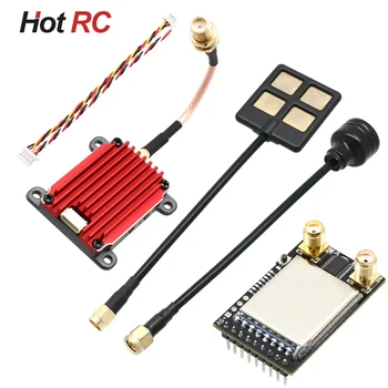 LST 4.9G 1.6W VTX 8CH Video VTX FPV 8CH 1600mW Audio Video FPV Transmitter with Receiver Module Long Range for Racer Drone