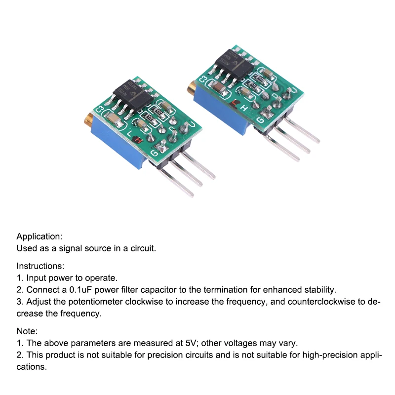 50Hz-6Khz 0.8Hz-60Hz Adjustable Signal Generator TP354 NE555 Module Square Wave Pulse Generator Oscillator Output Signal Source