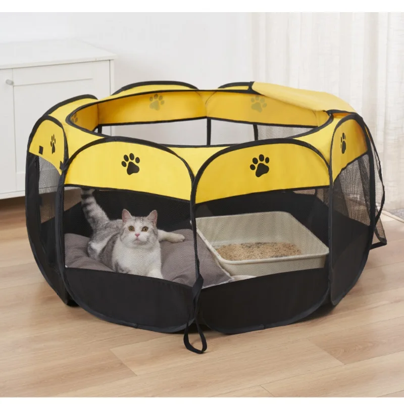 Pop Up Portable Small & Large Playpen for Dog and Cat, Foldable | Indoor / Outdoor Pen & Travel Pet Carrier Expectant Delivery