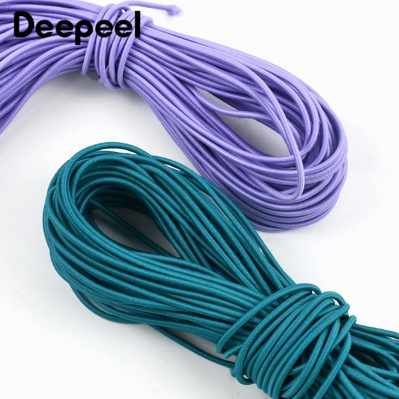 

Эластичный круглый шнур 2,5 мм (10/20/50 м) для одежды, обуви, резинки для волос, резинки-пружинки, банджи-шнур, аксессуары для шитья своими руками