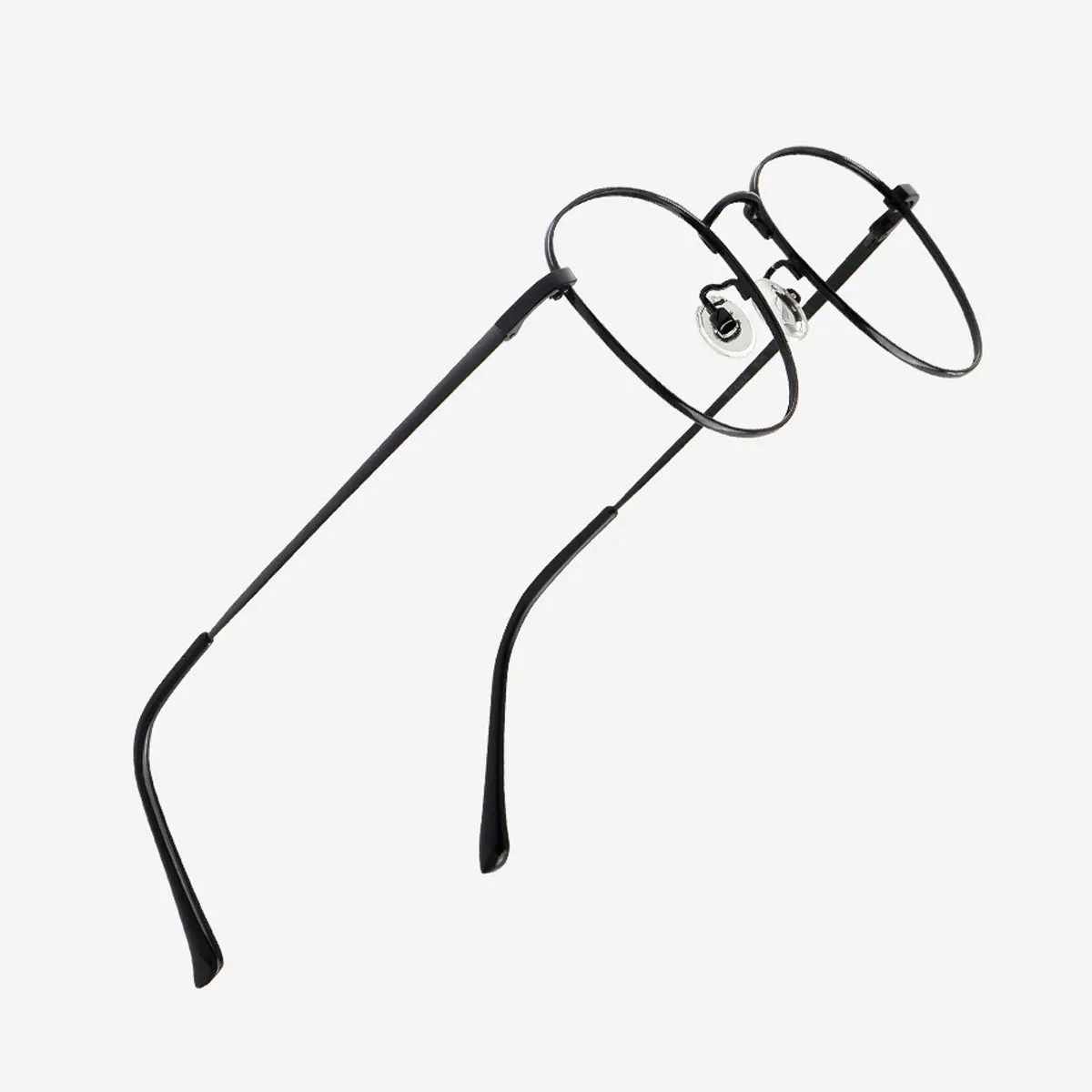 

FYTOO Retro Round Metal Glasses: Minimalist Style, Lightweight Frame, Comfort Fit for Daily & Trendy Looks 1505H