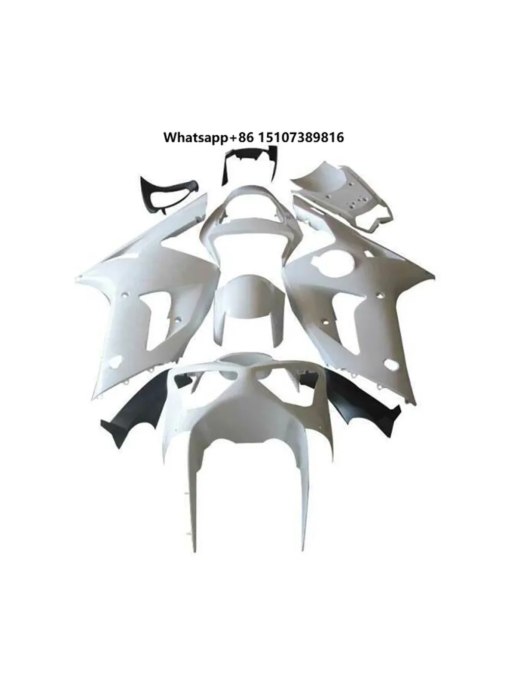Personalized Customization - Unpainted Raw ABS Bodywork Fairing Kit for ZX6R 636 2003 2004 ABS Body Frame