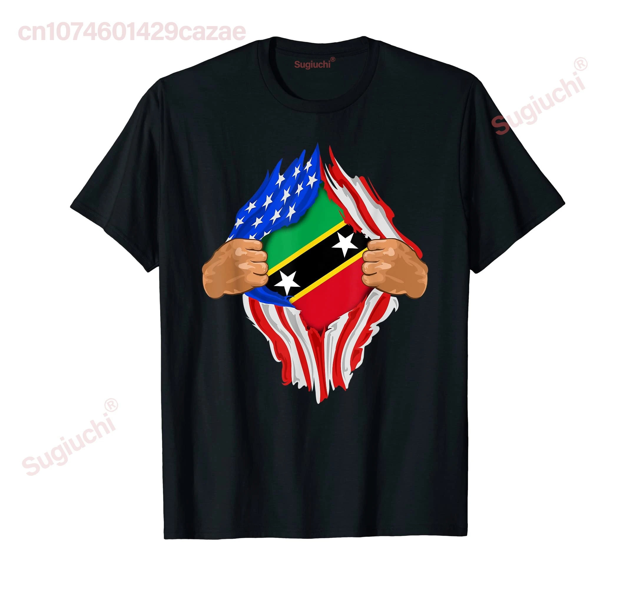 100% Cotton Saint Kitts and Nevis Blood Inside Me T-Shirt | Flag Gift MEN WOMEN UNISEX T Shirts Size S-6XL