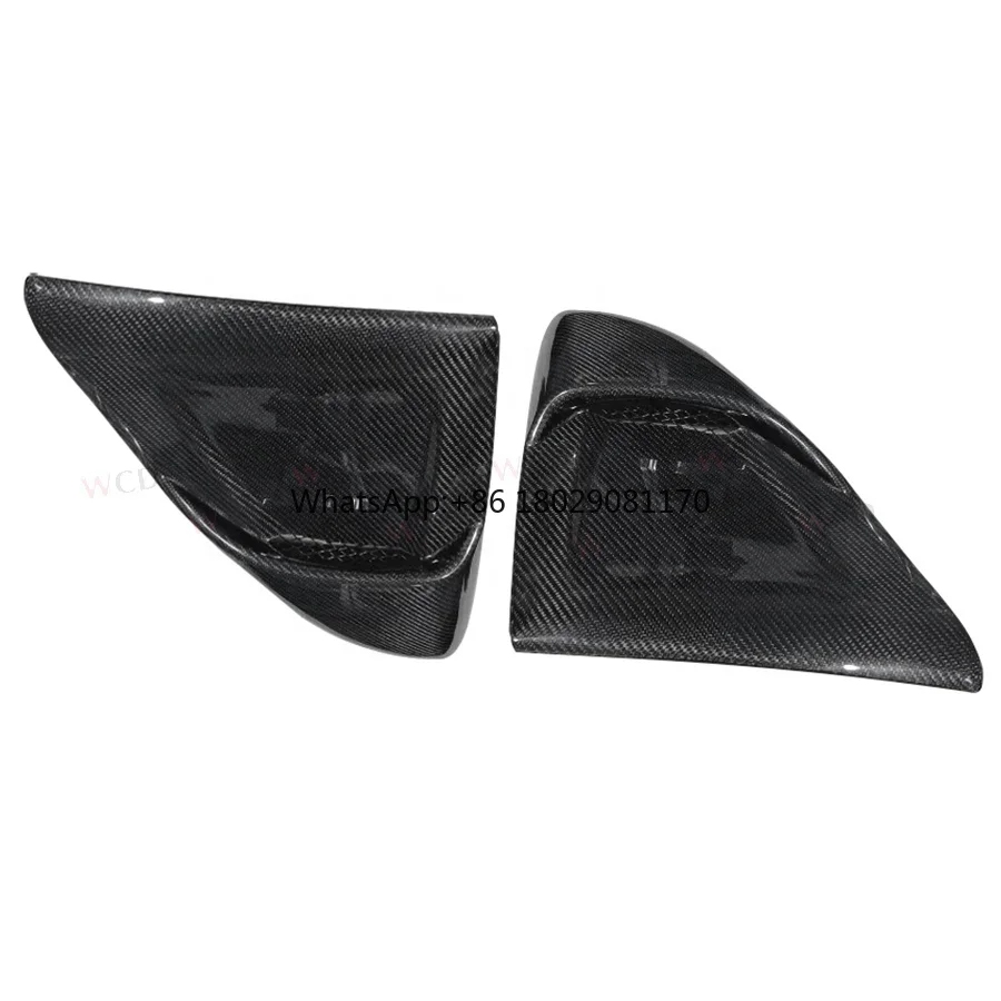 Cubierta embellecedora de ventana lateral estilo GT 4RS de fibra de carbono para Porsche Boxster 718 Cayman 986, cubierta de ventilación de ventana trasera, más de 2016