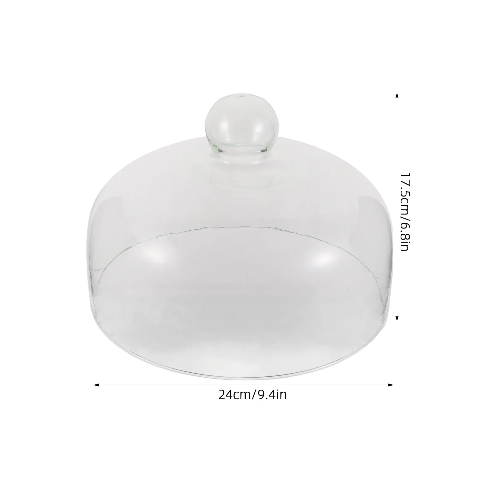 Glass Microwave Cooking Cover Transparent 24Cm High Temperature Resistant Splatter Shield Microwave Oven Plate Protector
