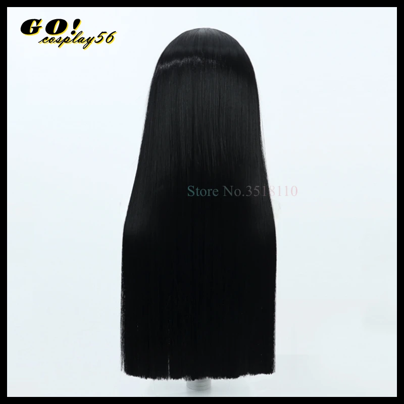 Perruque de Cosplay Rouge Rouge D.lique, Cheveux Longs Noirs, Trames de Reflets Rouges, Degré de Chaleur, Vêtements de Sauna Synthétiques, 70cm