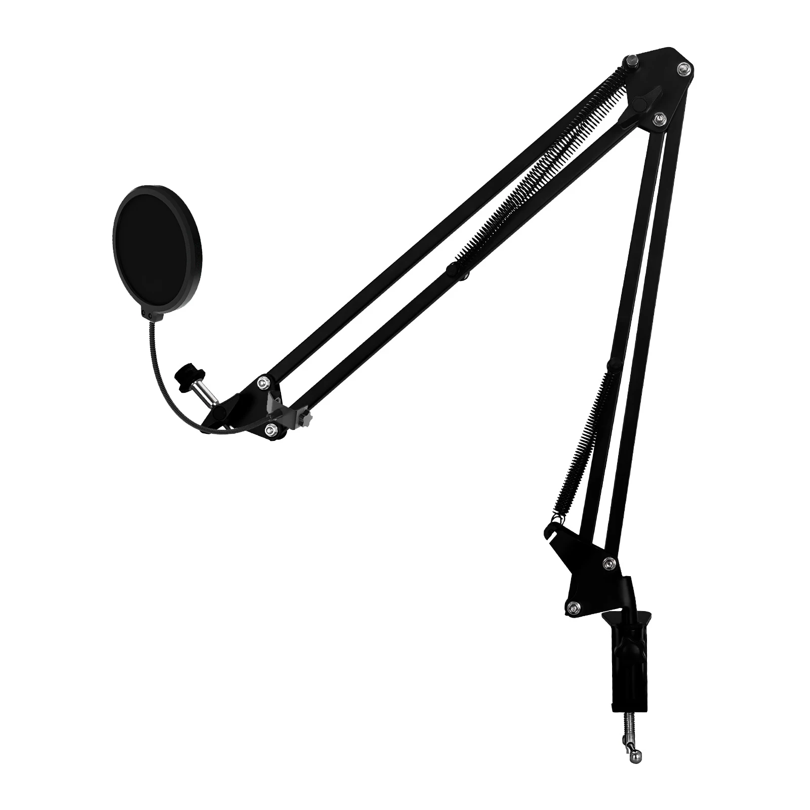 Adjustable Microphone Arm Holder Suspension Microphone Boom Stand - Adjustable Compact Microphone Arm Stand, Durable Steel For R