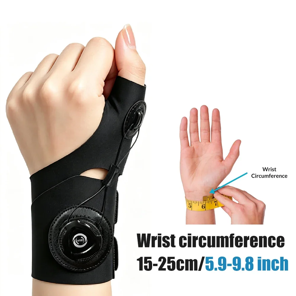 1PCS Adjustable Knob Thumb Wrist Support Brace, Wrist Protection Sleeve for Fitness Training, Weightlifting, Gym and Basketball