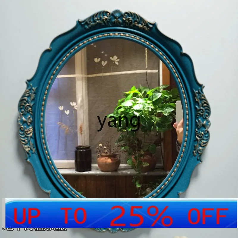 

LTT bathroom mirror toilet mirror toilet makeup mirror wall hanging light luxury