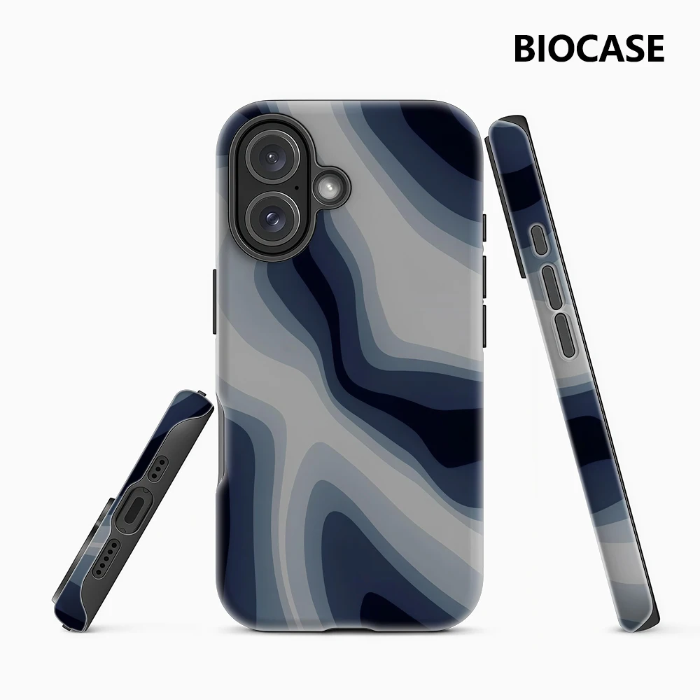 Blue Waves IPhone 17 Must-Haves Handyhülle für IPhone 17 16 15 14 13 12 21 Pro Max Plus Doppelschichtige Rückseite