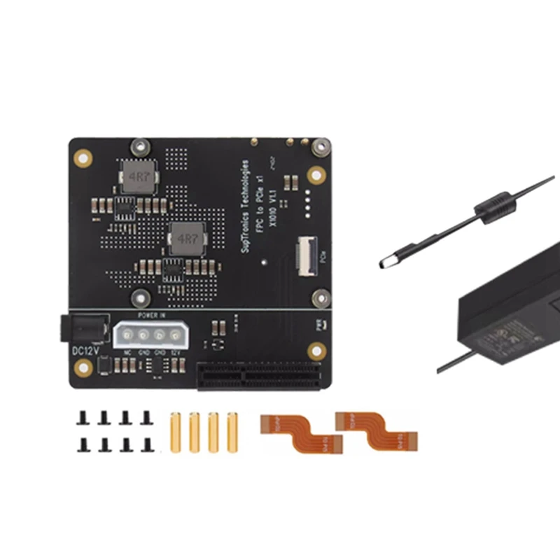 X1010 لوح تمديد PCIe FFC موصل إلى لوحة توسيع فتحة PCIe X4 القياسية لـ 5 EU PLUG-TCES #2