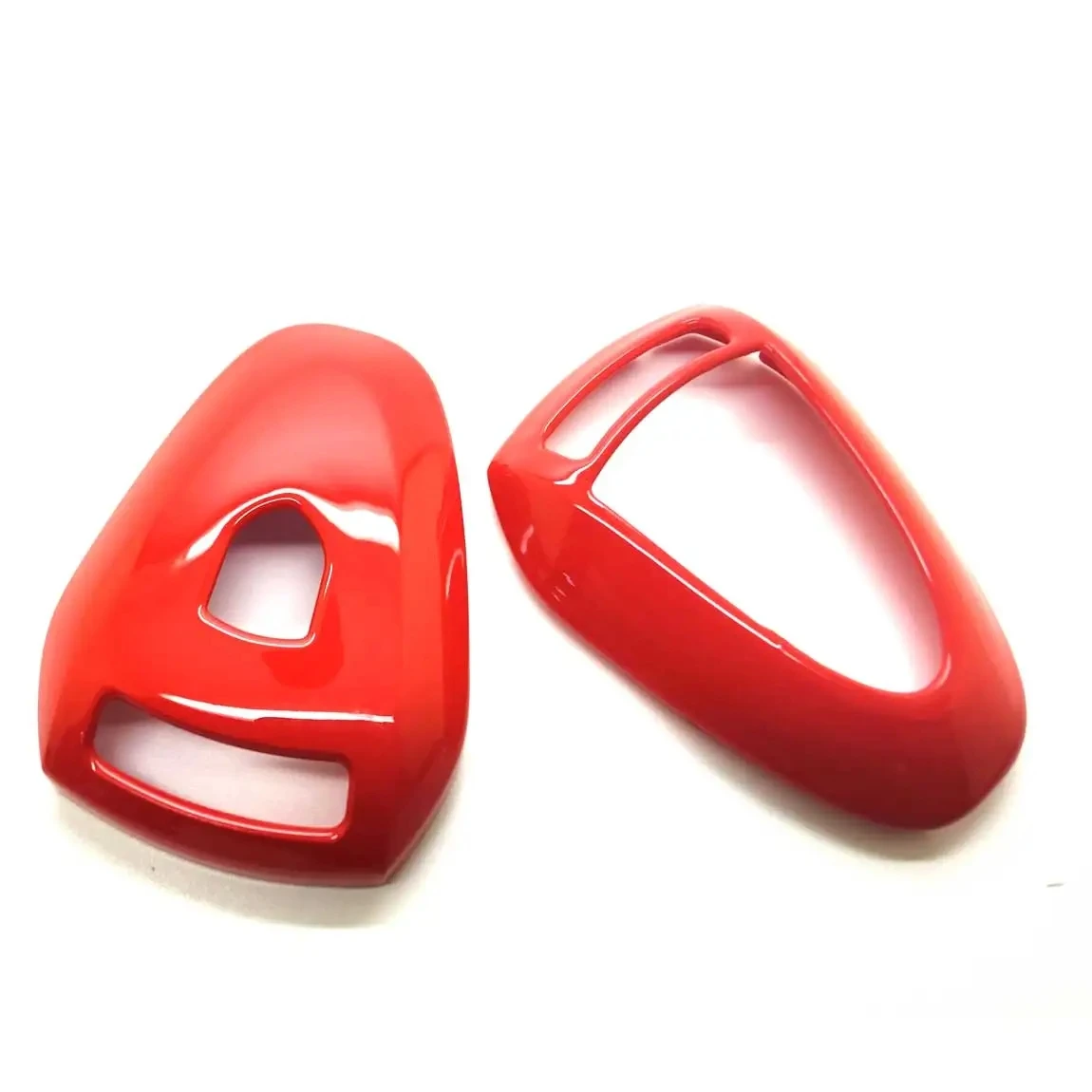 Gloss Red ABS Remote Key Case Cover Fob Shell For Porsche 911 997 Cayman Boxster 987 (Fit Silver Head Remote Key only)