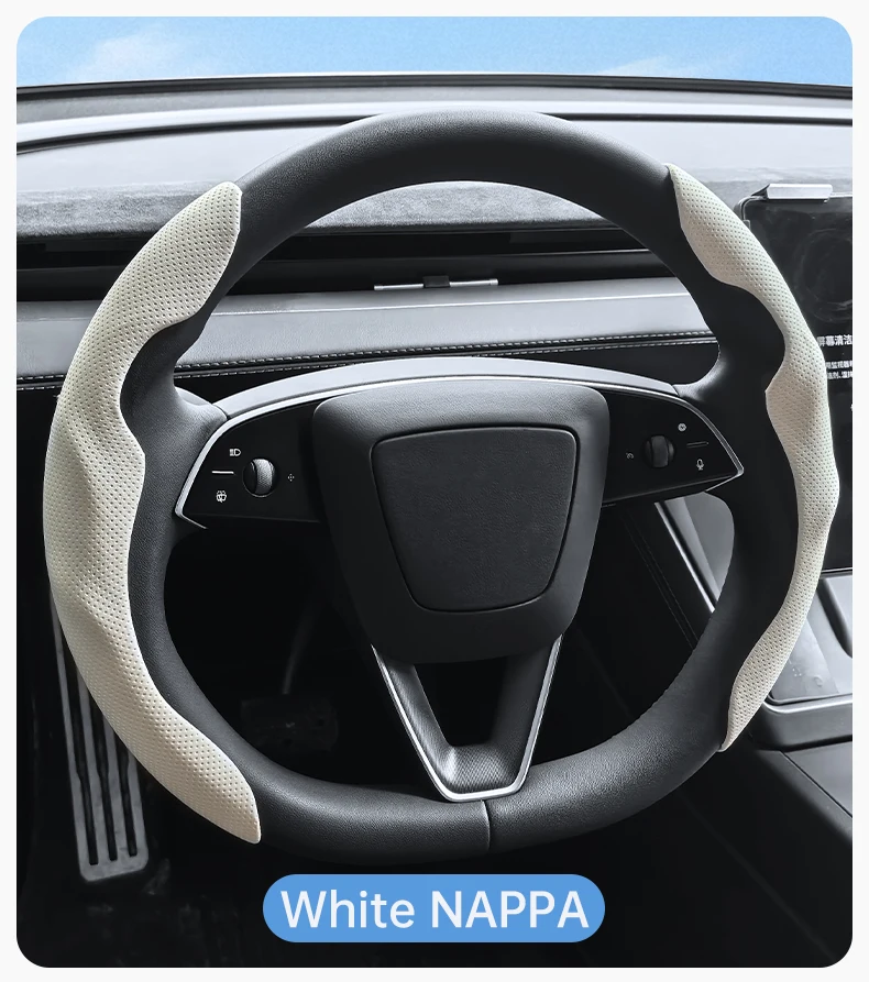 Rutschfester Lenkradbezug Passend für Tesla Model Y Juniper, Model 3 Highland, Model 3, Model Y, Auto-Innenausstattung Zubehör – Detail 13
