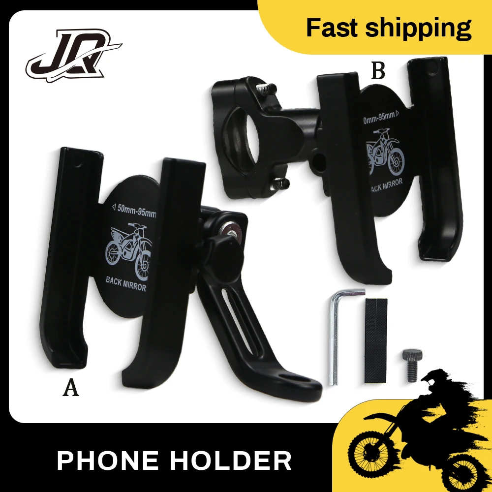 

Держатель для телефона из алюминиевого сплава для мотоцикла, велосипеда, GPS-кронштейн, крепление для зеркала заднего вида, зажим для крепления на руль мотоцикла для Xiaomi iPhone