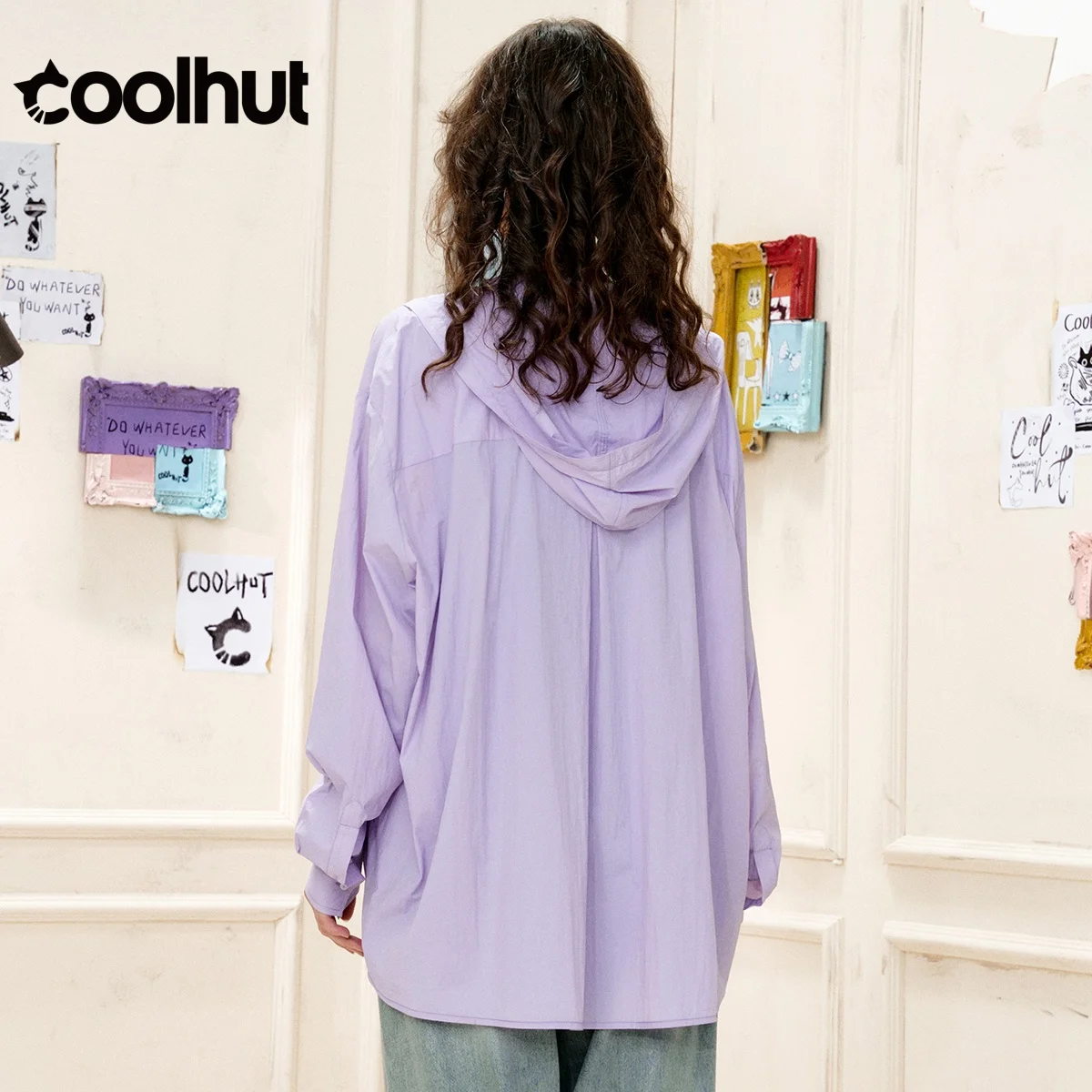 COOLHUT ผู้หญิง Minimalist ปุ่มลงเสื้อฤดูใบไม้ผลิน้ําหนักเบา Layering ชิ้นผ้านุ่มระบายอากาศ Tailored Fit Office Chic
