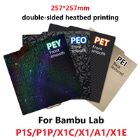 Bambulab Build Plate Spring Steel Sheet Pei Sheet 257x257 Build Plate P1s Bamboo Plate Lab Smooth Bambulabs X1 Carbon P1P A1