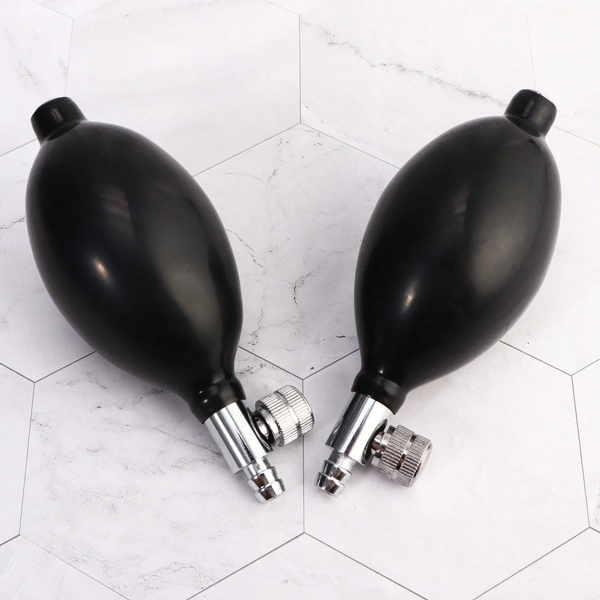 Replacement Black Manual Air Pump Inflation Sphygmomanometer Oximetro Blood Pressure Latex Ball Bulb + Air Release