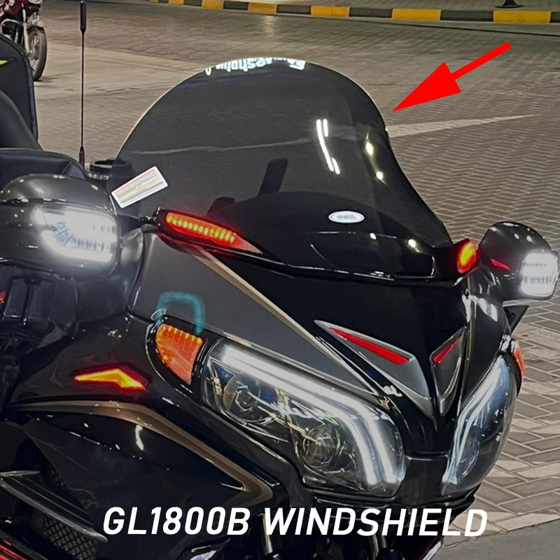 Panical 2013-2017 For Honda Gold Wing GL1800B F6B Windshields Baffle Cafe Racer Hardened Layer Strong Protection