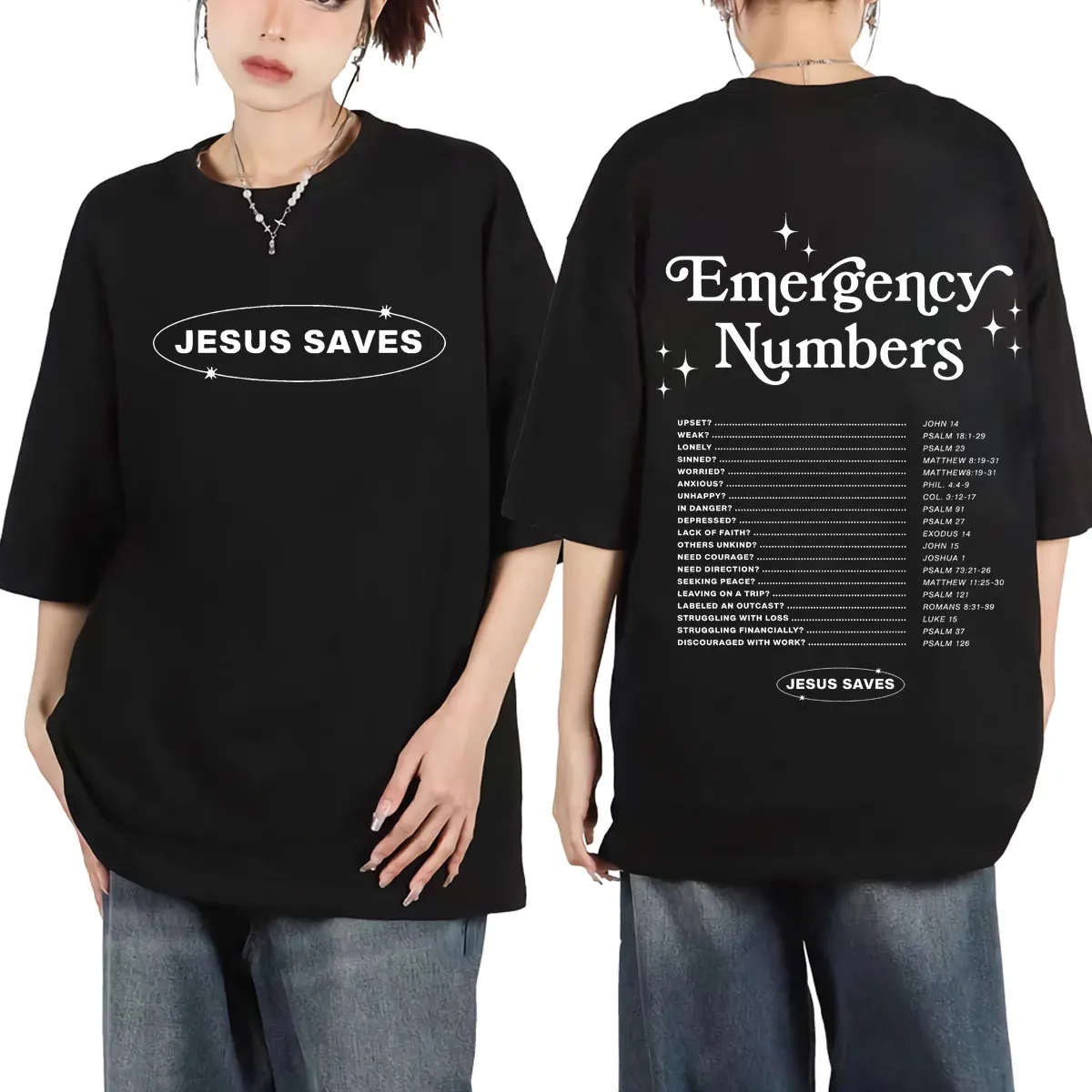 

Christian Jesus Saves Faith Based T-shirt Unisex Fashion Loose Short Sleeve T-shirts Summer Casual Cotton T Shirts Streetwear